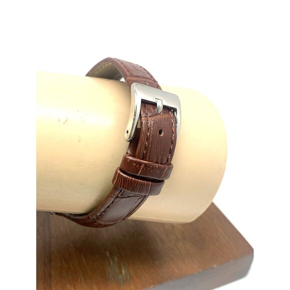 Timex Women's Watch T2N837 Indiglo Quartz White Dial Brown Leather Strap 31mm - Picture 10 of 14